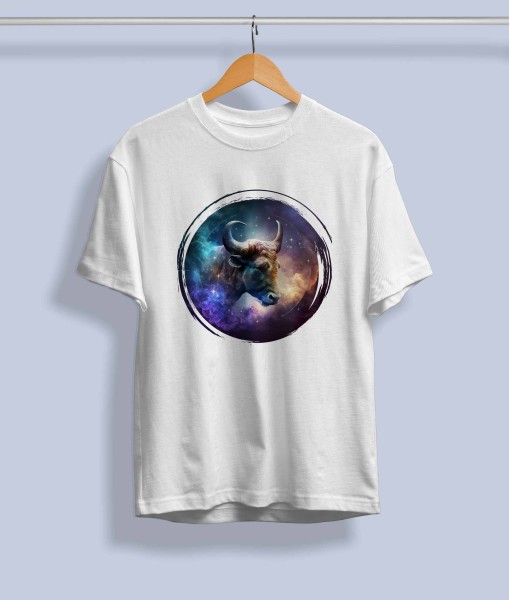 Мъжка тениска с илюстрация Зодия Телец - TShirtArtShop.com